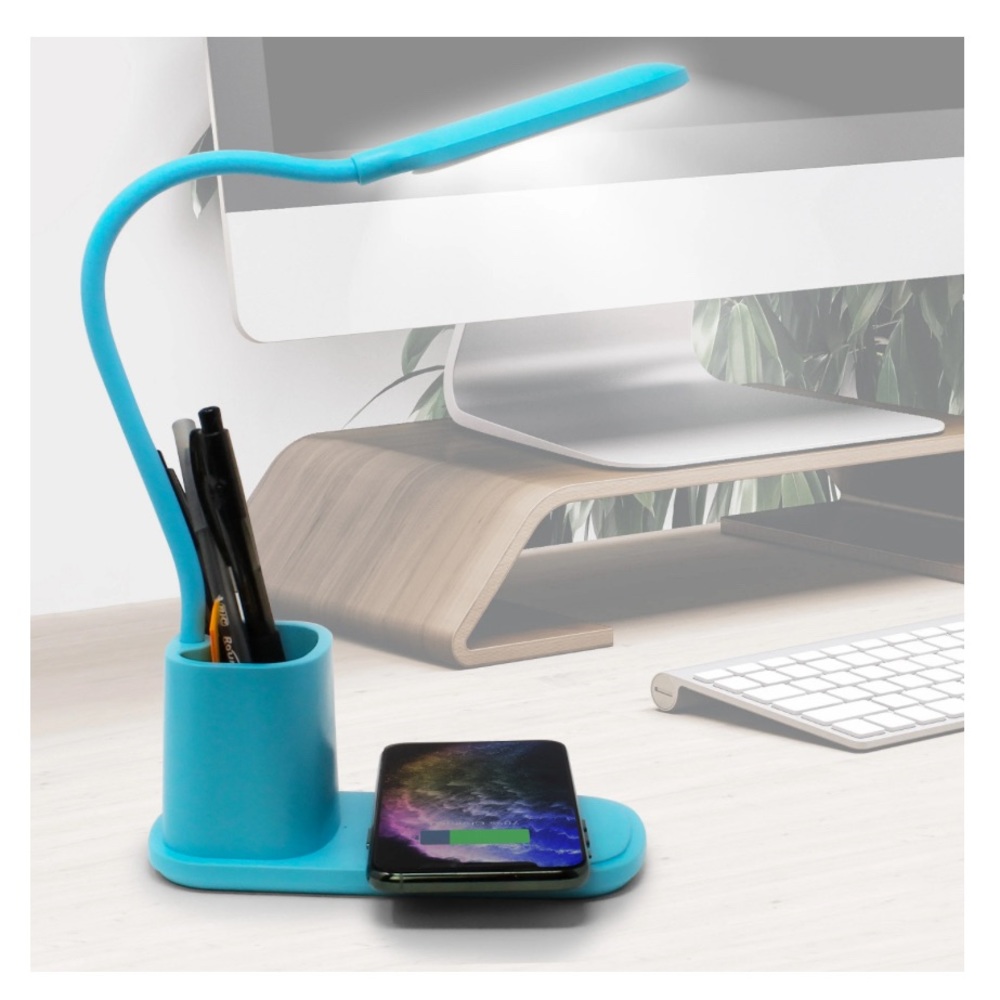 Desktop lamp organizer & charging stand